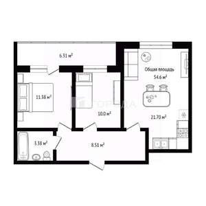 3-к квартира, вторичка, 61м2, 8/9 этаж