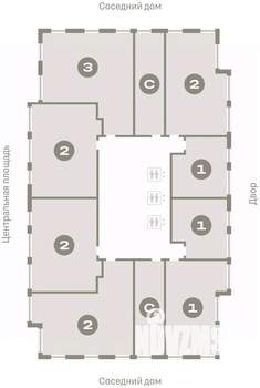 3-к квартира, вторичка, 87м2, 19/23 этаж