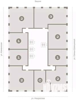 2-к квартира, вторичка, 85м2, 18/30 этаж