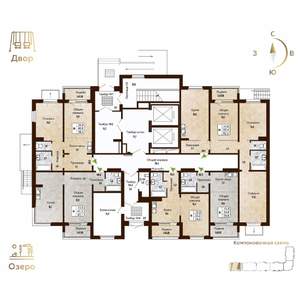 3-к квартира, вторичка, 82м2, 1/17 этаж