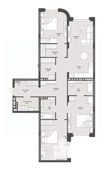 3-к квартира, вторичка, 114м2, 4/8 этаж