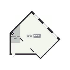 1-к квартира, вторичка, 99м2, 7/22 этаж