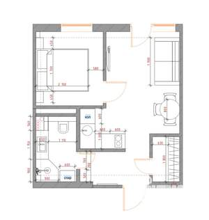 1-к квартира, вторичка, 32м2, 9/18 этаж