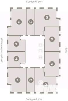 2-к квартира, вторичка, 58м2, 16/23 этаж