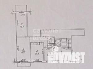 3-к квартира, вторичка, 60м2, 9/9 этаж