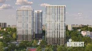 1-к квартира, строящийся дом, 38м2, 20/25 этаж