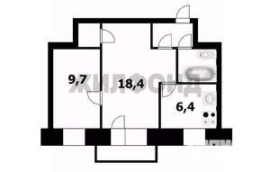 2-к квартира, вторичка, 41м2, 2/5 этаж