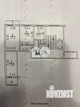 3-к квартира, вторичка, 60м2, 2/9 этаж