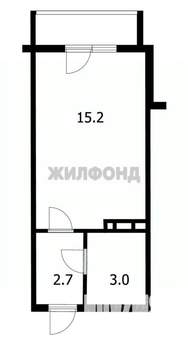 Студия квартира, вторичка, 21м2, 6/10 этаж