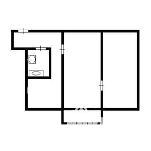 2-к квартира, вторичка, 44м2, 5/5 этаж