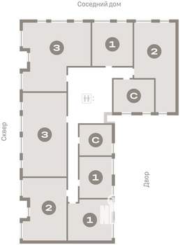 2-к квартира, вторичка, 62м2, 4/8 этаж