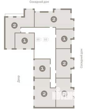 2-к квартира, вторичка, 63м2, 9/12 этаж