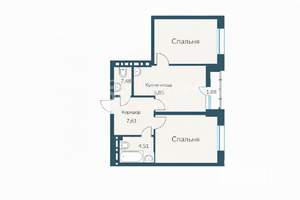 3-к квартира, вторичка, 63м2, 3/25 этаж