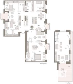 4-к квартира, сданный дом, 294м2, 8/8 этаж
