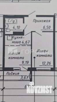 1-к квартира, сданный дом, 41м2, 6/16 этаж