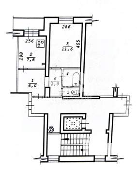 1-к квартира, вторичка, 32м2, 7/10 этаж