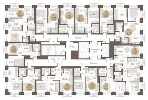 3-к квартира, вторичка, 57м2, 20/31 этаж