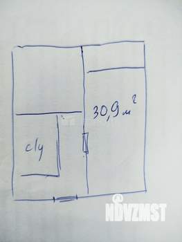 1-к квартира, вторичка, 31м2, 1/9 этаж