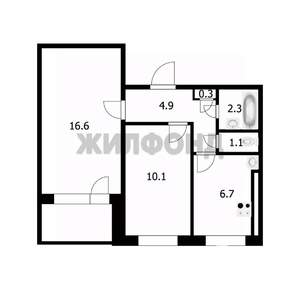 2-к квартира, вторичка, 42м2, 9/9 этаж