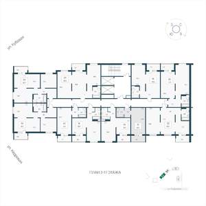 2-к квартира, вторичка, 59м2, 9/17 этаж