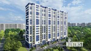 2-к квартира, строящийся дом, 63м2, 11/17 этаж