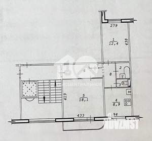2-к квартира, вторичка, 53м2, 6/10 этаж