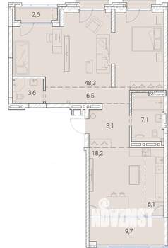 4-к квартира, вторичка, 110м2, 21/25 этаж