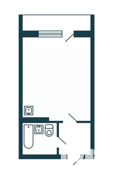 Студия квартира, вторичка, 23м2, 8/17 этаж