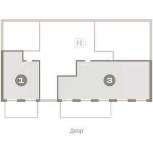 1-к квартира, вторичка, 70м2, 1/8 этаж