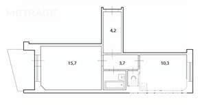 1-к квартира, вторичка, 37м2, 2/10 этаж