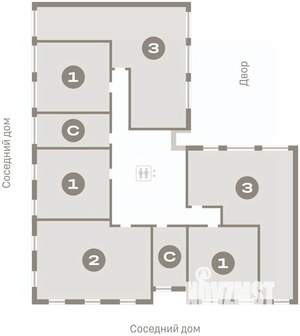 1-к квартира, вторичка, 48м2, 3/23 этаж