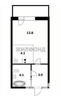 1-к квартира, сданный дом, 29м2, 5/11 этаж