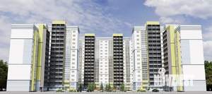 2-к квартира, строящийся дом, 62м2, 1/15 этаж