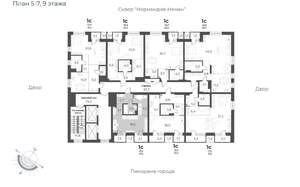 Студия квартира, вторичка, 38м2, 9/17 этаж