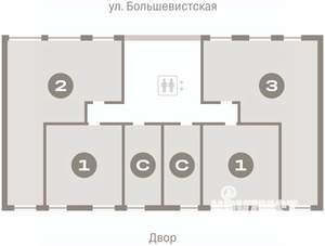3-к квартира, вторичка, 85м2, 6/17 этаж