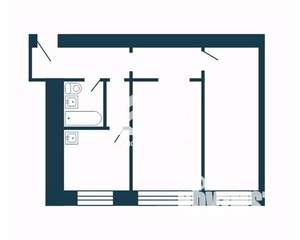 2-к квартира, вторичка, 43м2, 5/5 этаж