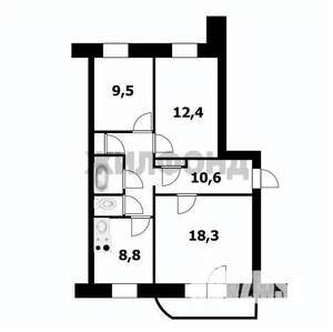 3-к квартира, вторичка, 65м2, 10/10 этаж