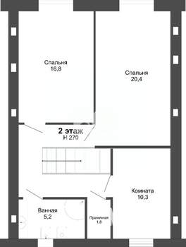 4-к квартира, вторичка, 230м2, 2/2 этаж
