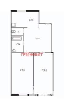 2-к квартира, вторичка, 64м2, 3/5 этаж