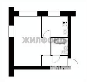 1-к квартира, вторичка, 31м2, 2/5 этаж