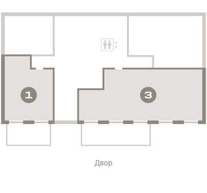 1-к квартира, вторичка, 70м2, 1/17 этаж