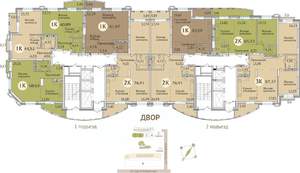 2-к квартира, сданный дом, 77м2, 23/23 этаж