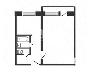 1-к квартира, вторичка, 34м2, 3/5 этаж