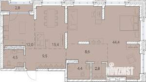 4-к квартира, вторичка, 104м2, 22/25 этаж