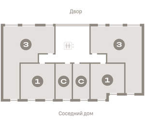2-к квартира, вторичка, 85м2, 3/23 этаж