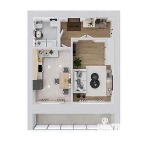 1-к квартира, вторичка, 42м2, 5/12 этаж