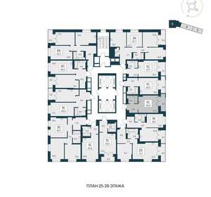 Студия квартира, вторичка, 30м2, 27/30 этаж