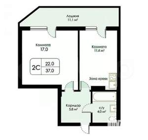 1-к квартира, вторичка, 49м2, 10/27 этаж