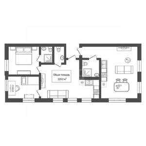 3-к квартира, вторичка, 63м2, 12/24 этаж
