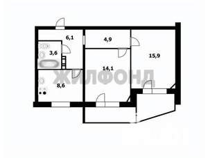 2-к квартира, вторичка, 53м2, 10/10 этаж
